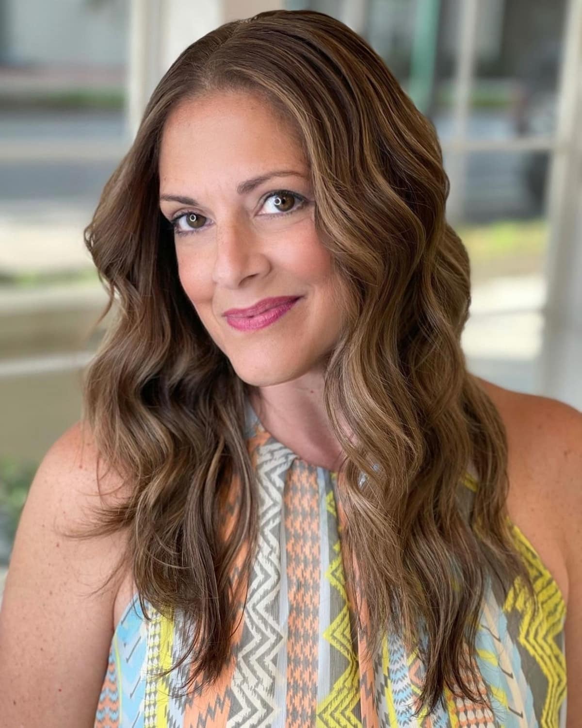 Beautiful caramel balayage for ladies over 50