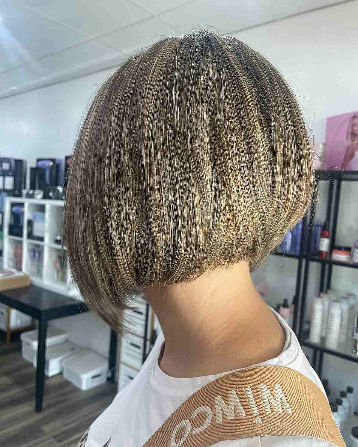 Concave Graduated Bob Cut