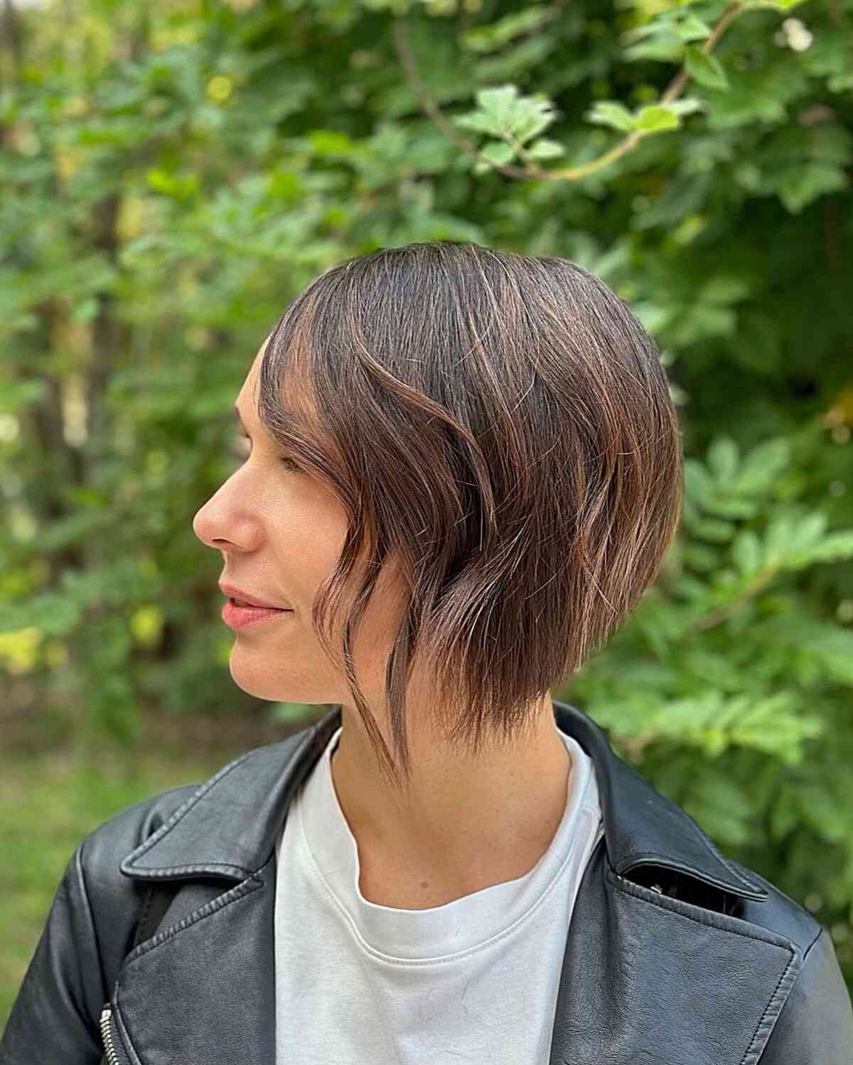 Sassy Graduated Short Bob Crop for Fine Hair