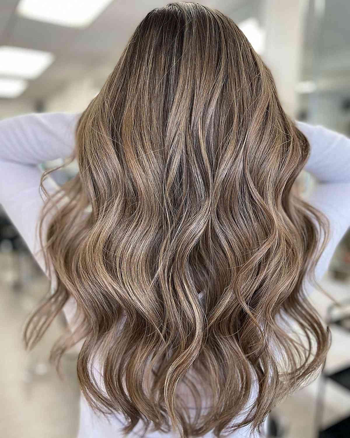 Summertime Soft Waves on Long U-Cut Hair
