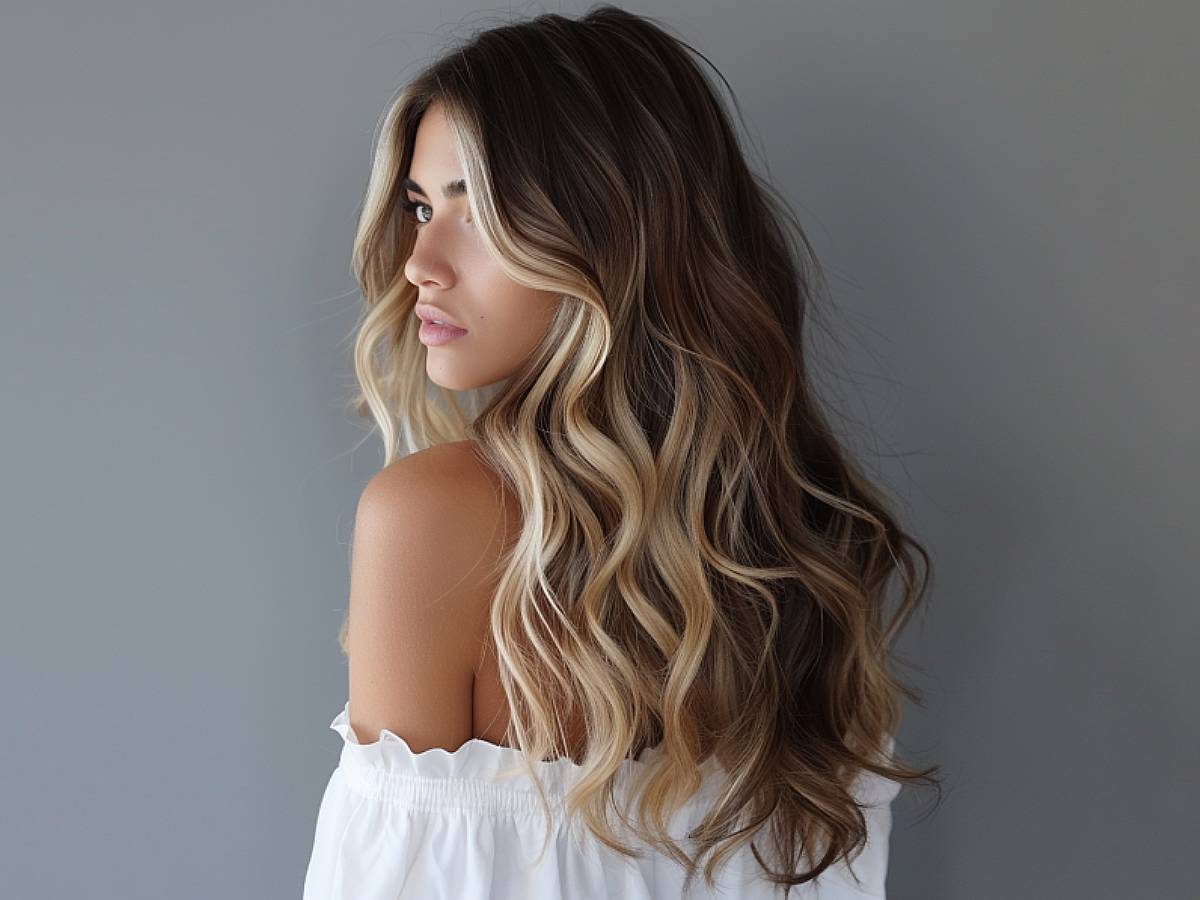 trendy balayage highlights