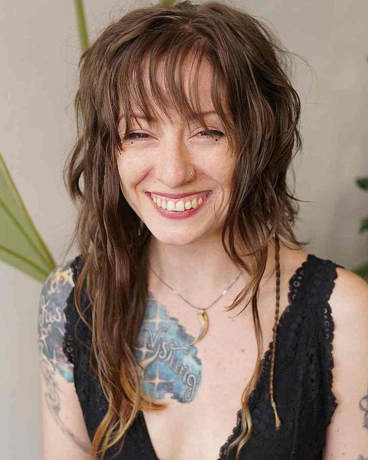 Very Asymmetric Uneven Hairstyle for edgy women